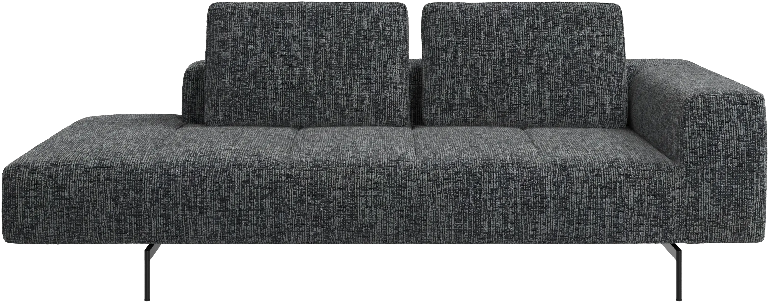 Amsterdam resting module for sofa, armrest right, open end left